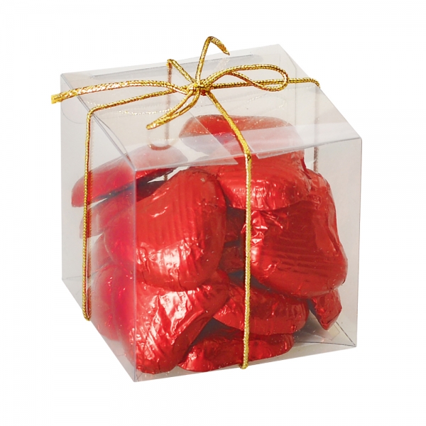  Antalya Çiçekçiler - Küp Mini Kalp Kutu 100g