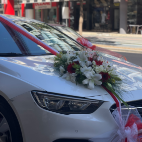  Antalya Çiçekçiler Çiçekli Gelin Arabası