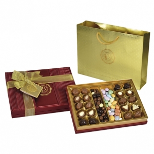  Antalya Çiçek Gönder - Bolçi Saten Bordo Kutu 500g